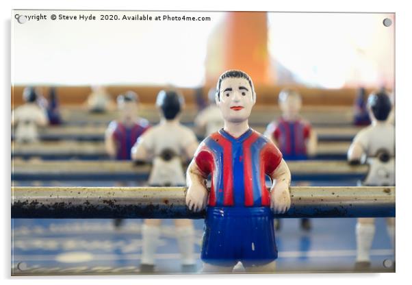 A Foosball or Table Football Player Acrylic by Steve Hyde