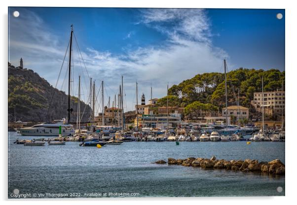 Sóller Bay Acrylic by Viv Thompson