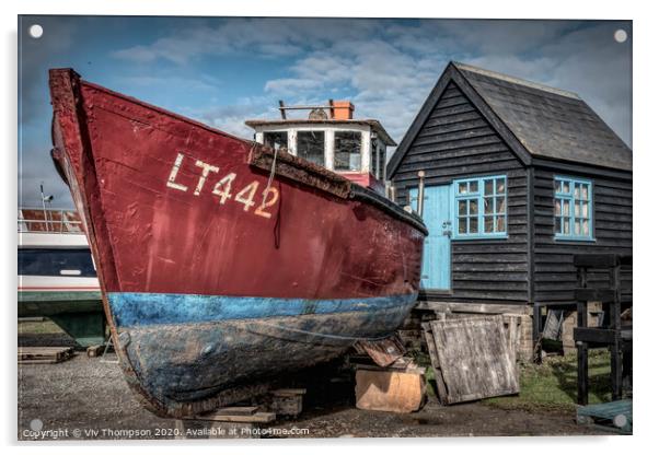 The Boatyard Acrylic by Viv Thompson