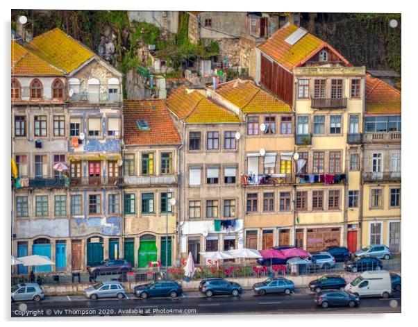 Living in Porto Acrylic by Viv Thompson