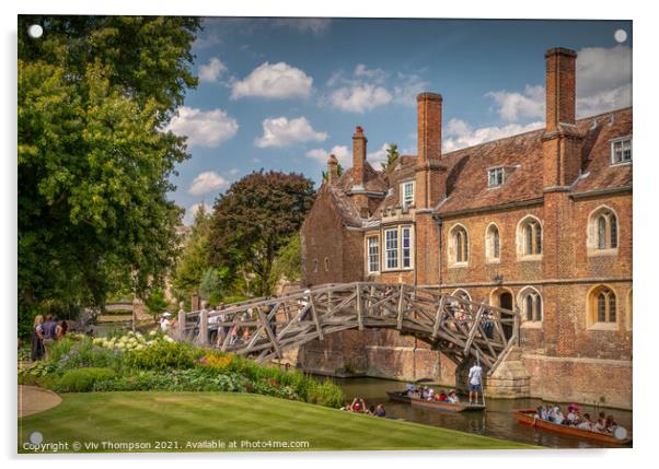 Summer in Cambridge Acrylic by Viv Thompson