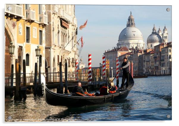 The Grand canal in Venice Acrylic by Paul Clifton