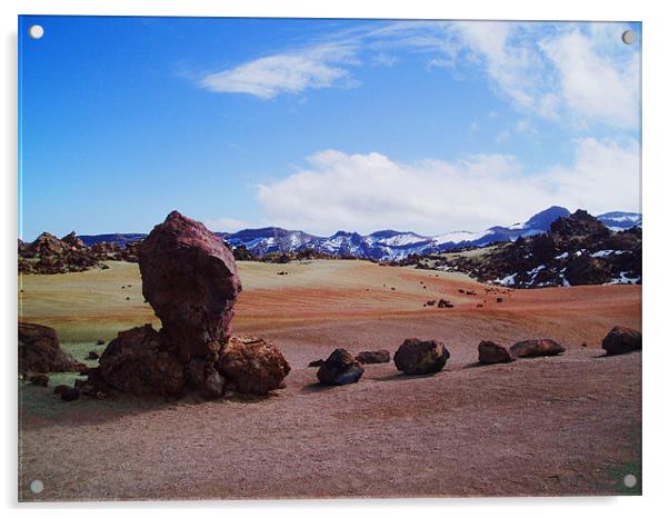 Spain - Parque National del Teide 1  Acrylic by David Turnbull