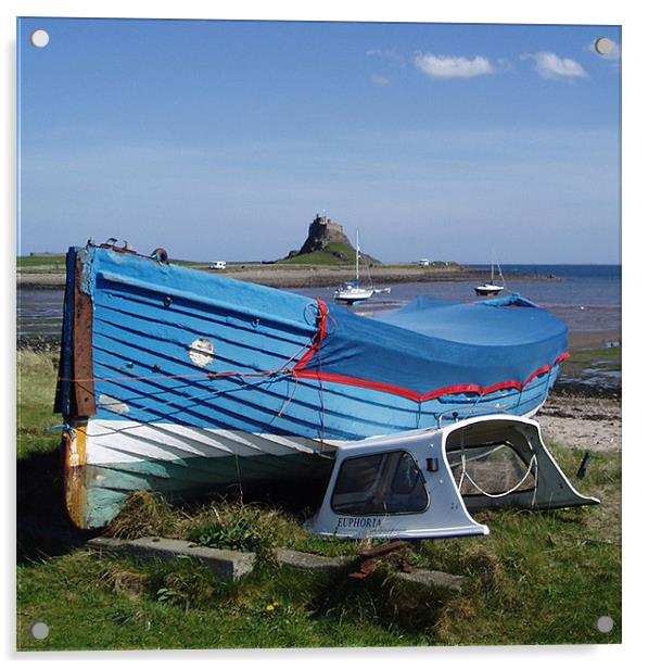 Coast - Euphoria holy island  Acrylic by David Turnbull