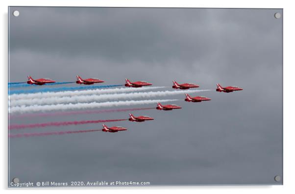 Red Arrows Arrive Acrylic by Bill Moores