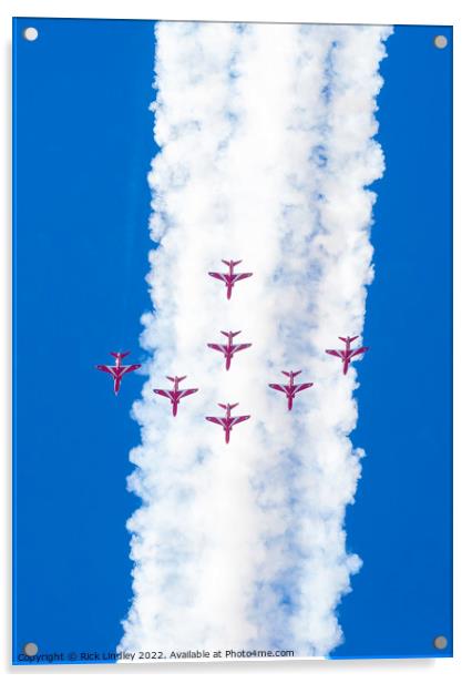 The Red Arrows Acrylic by Rick Lindley
