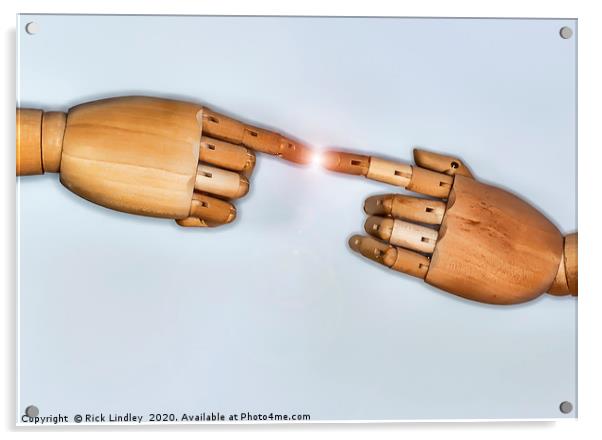 First Contact Acrylic by Rick Lindley