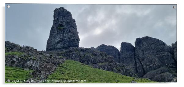 Old Man of Storr Acrylic by Andy Brownlie
