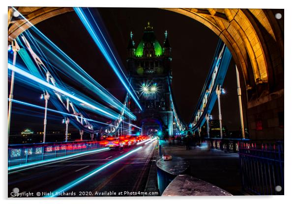 Tower Bridge - London Acrylic by Niels Richards