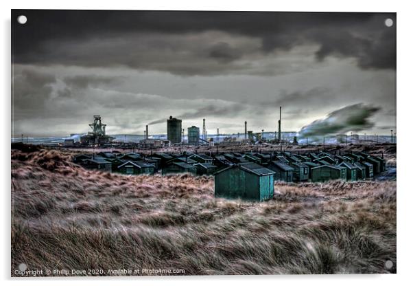 A Grey Day for Teesside Steel  Acrylic by Phillip Dove LRPS