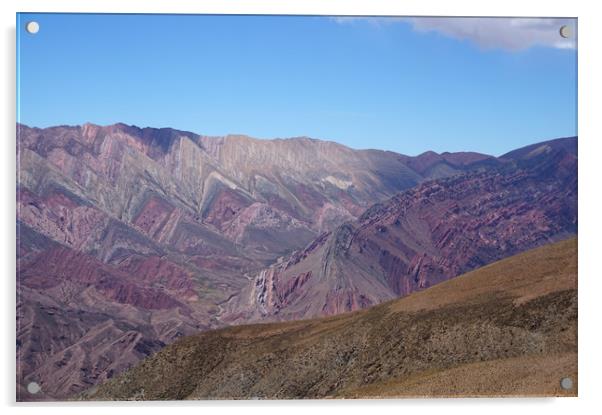 View of Cerro de los 14 colores Acrylic by Theo Spanellis