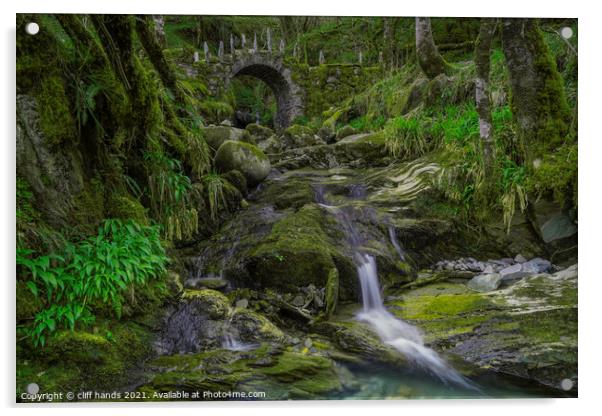 Glen Creran Fairy bridge. Acrylic by Scotland's Scenery