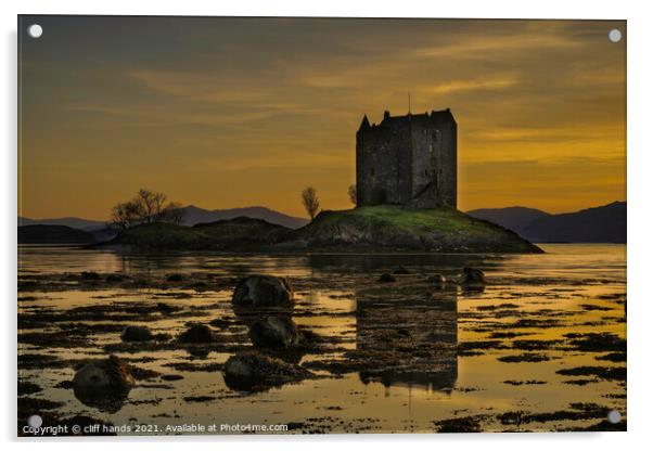 Castle Stalker Acrylic by Scotland's Scenery