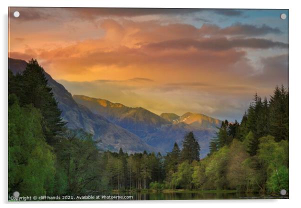 Glencoe, Highlands, Scotland. Acrylic by Scotland's Scenery