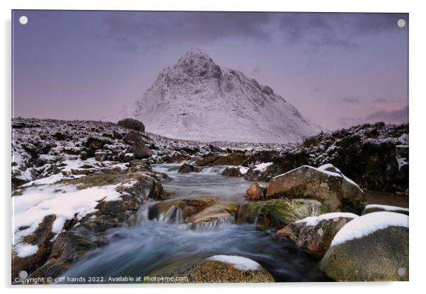 BuachailleEtive Mor mountain, Glencoe, Scotland. Acrylic by Scotland's Scenery