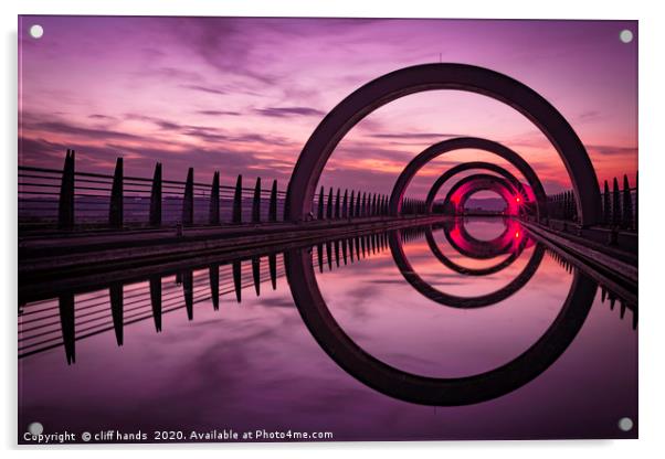 Falkirk wheel Canal Approach Acrylic by Scotland's Scenery