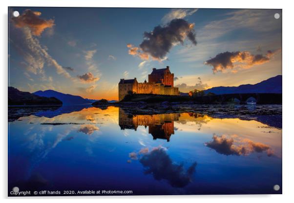 Eilean Donan Castle in dornie, highlands,  Scotlan Acrylic by Scotland's Scenery