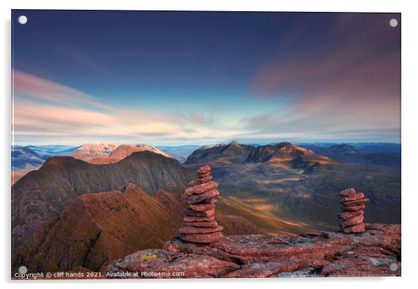 Torridon mountain view Acrylic by Scotland's Scenery
