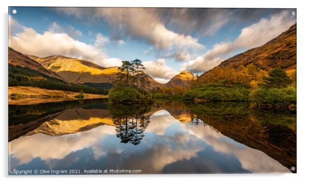 Majestic Scottish Serenity Acrylic by Clive Ingram