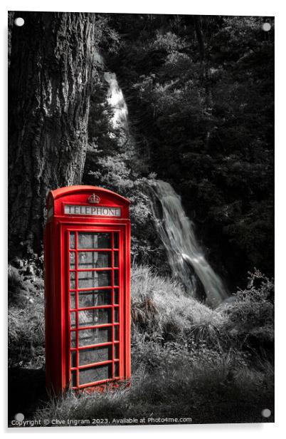 Enchanting Mull Phone Booth Acrylic by Clive Ingram