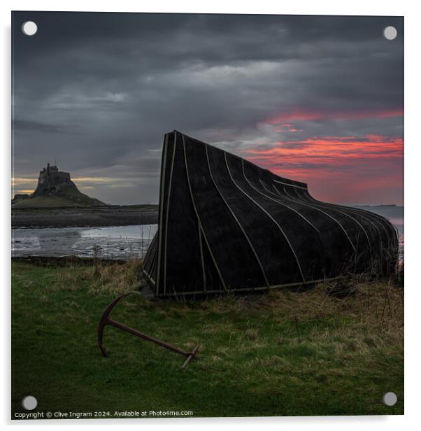 Images of Lindisfarne Acrylic by Clive Ingram