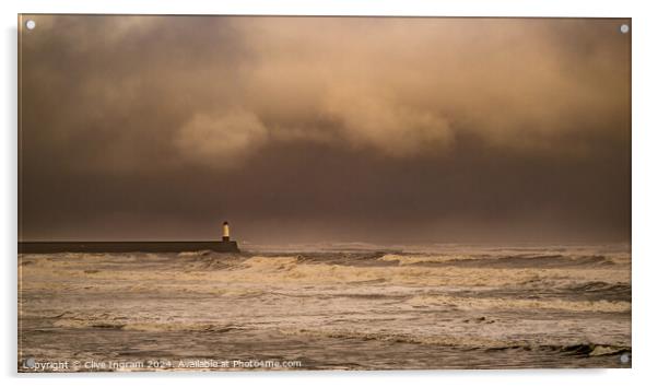 North country seascape Acrylic by Clive Ingram