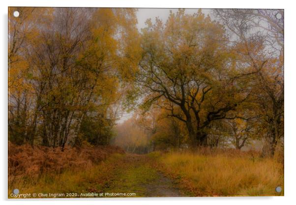 The mellow mists of autumn. Acrylic by Clive Ingram