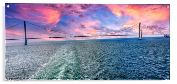 Cruising the Baltic sea Acrylic by simon cowan