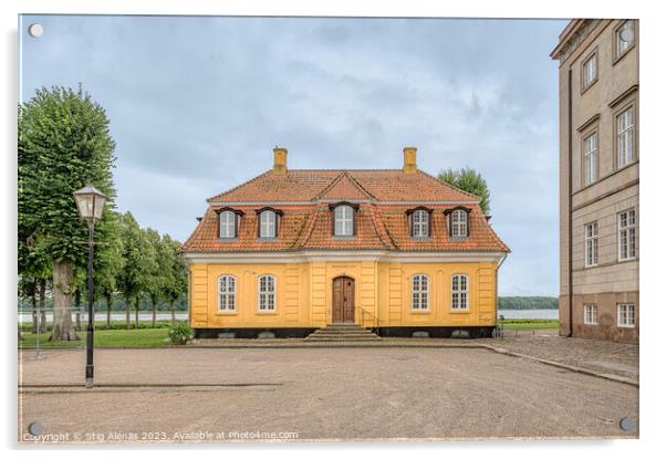 Ingemann's House at the Sorø Academy boarding school Acrylic by Stig Alenäs