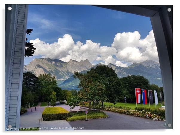 Stunning Swiss Alps Framed  Acrylic by Martin Baroch