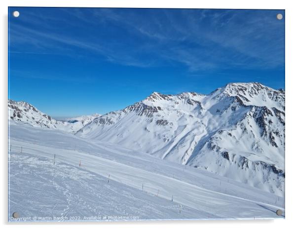 Swiss Alpine panorama Acrylic by Martin Baroch