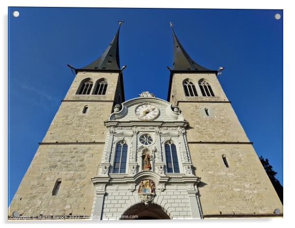 Sankt Leodegar Church Acrylic by Martin Baroch