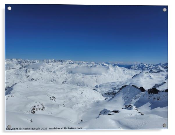 Gotthard Massif Acrylic by Martin Baroch