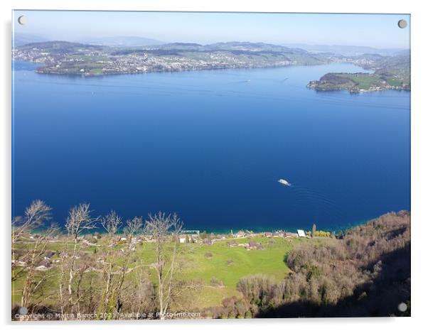 Look at Lake Luzern from Bürgenstock  Acrylic by Martin Baroch