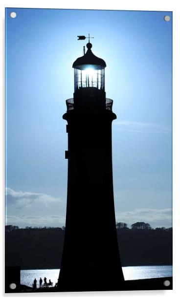 Smeaton's Tower, Plymouth, Devon Acrylic by Mick Blakey