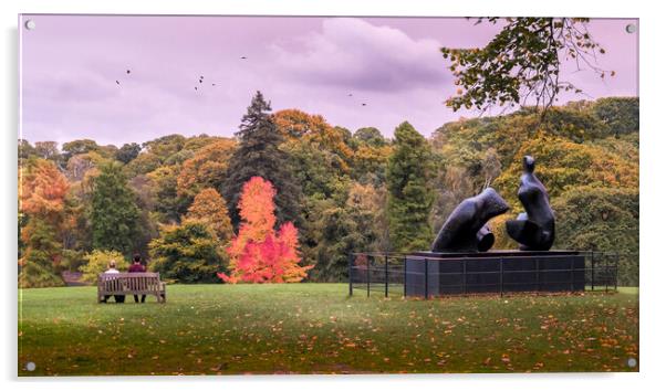 Two Pieces on Hampstead Heath Acrylic by Mark Jones