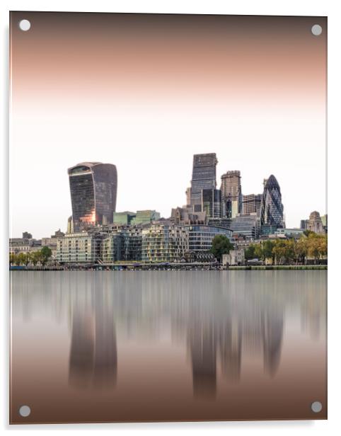 City of London Acrylic by Mark Jones