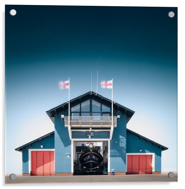 Hastings Lifeboat Station Acrylic by Mark Jones