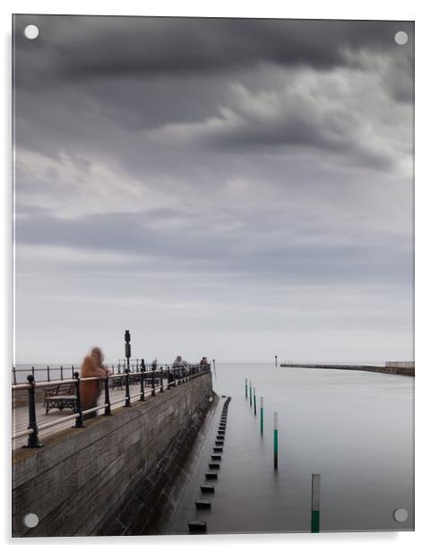 Littlehampton Piers Acrylic by Mark Jones