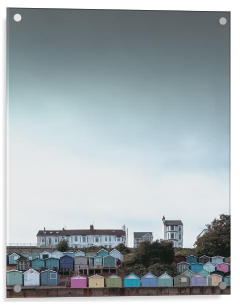 Walton-on-the-Naze Beach Huts Acrylic by Mark Jones