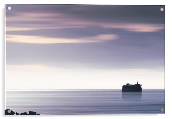 Solent Fort Acrylic by Mark Jones