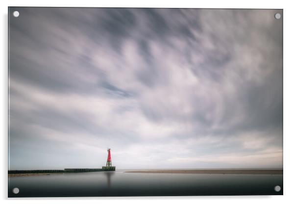 Rye Harbour Beacon Acrylic by Mark Jones