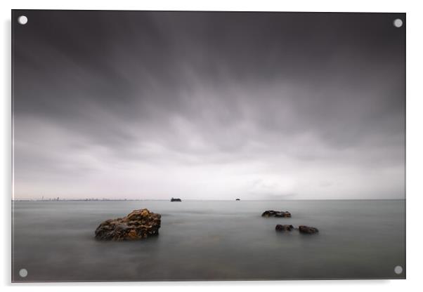 Sea Forts, Seaview Acrylic by Mark Jones