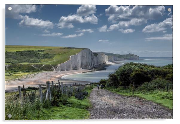 Toward Belle Tout Acrylic by Mark Jones