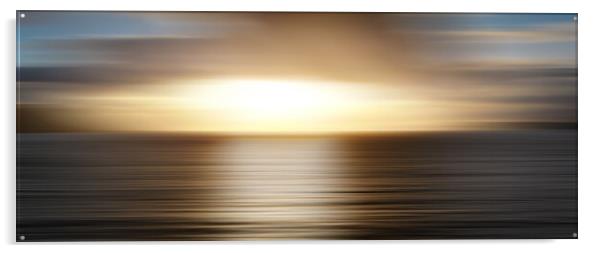 Wonderful sunset over the ocean Acrylic by Erik Lattwein