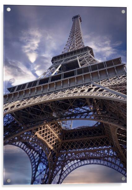 The impressive Eiffel Tower in Paris Acrylic by Erik Lattwein