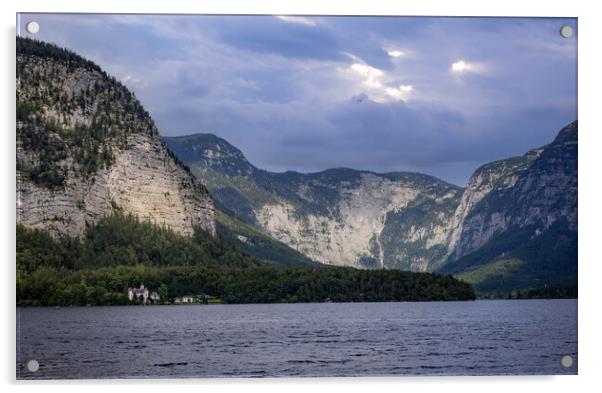 Wonderful Lake Hallstatt in the Austrian Alps Acrylic by Erik Lattwein