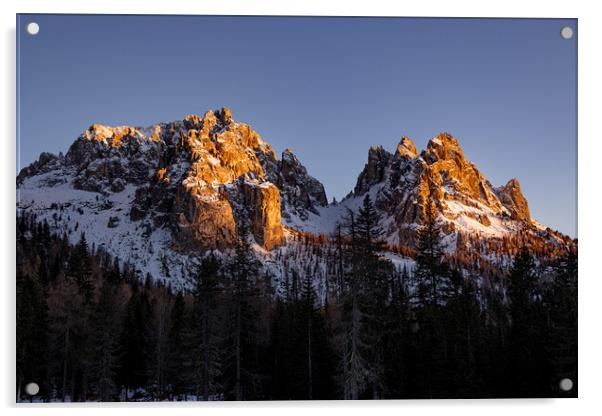 The Dolomites in the Italian Alps Acrylic by Erik Lattwein
