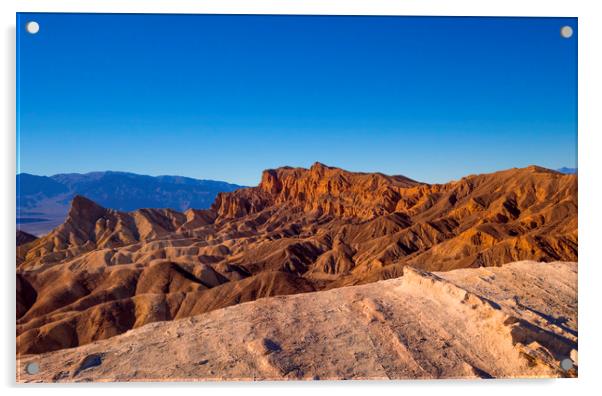 Amazing Death Valley National Park on a sunny day Acrylic by Erik Lattwein