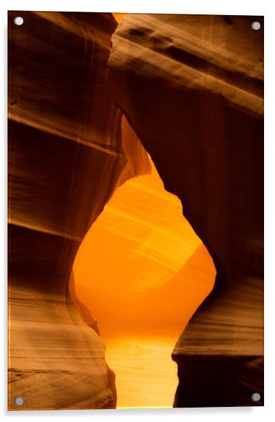 Upper Antelope Canyon in Ariziona Acrylic by Erik Lattwein